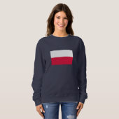 Sweatshirt Drapeau de Pologne (Devant entier)