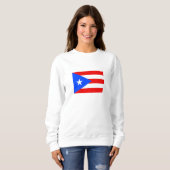 Sweatshirt Drapeau de Porto Rico (Devant entier)