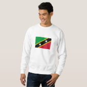 Sweatshirt Drapeau de Saint-Christophe-et-Niévès (Devant entier)