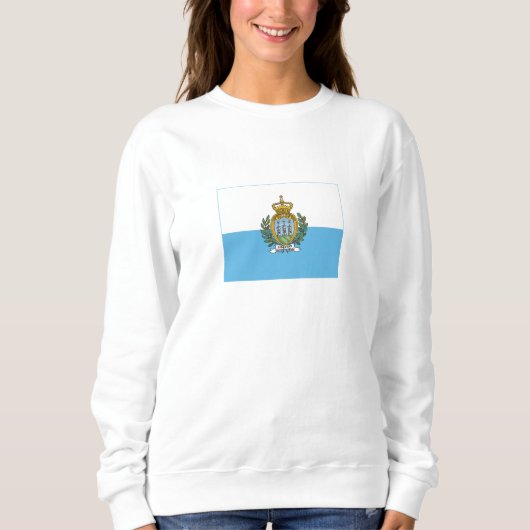 Sweatshirt Drapeau de Saint-Marin (Devant)
