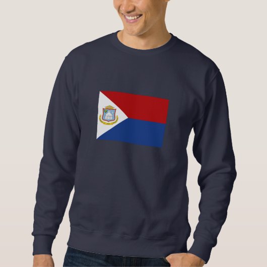 Sweatshirt Drapeau de Saint-Martin (Devant)