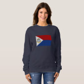 Sweatshirt Drapeau de Saint-Martin (Devant entier)