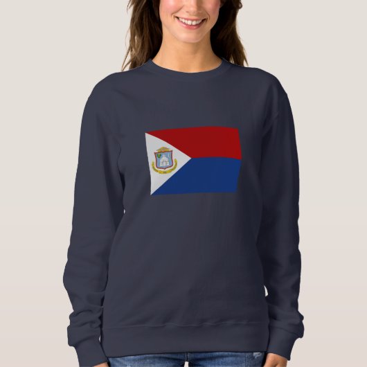 Sweatshirt Drapeau de Saint-Martin (Devant)