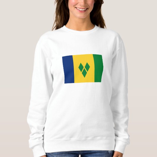 Sweatshirt Drapeau de Saint-Vincent (Devant)