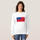 Sweatshirt Drapeau de Samoa (Devant entier)