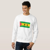Sweatshirt Drapeau de Sao Tomé-et-Principe (Devant entier)