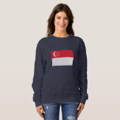 Sweatshirt Drapeau de Singapour (Devant entier)