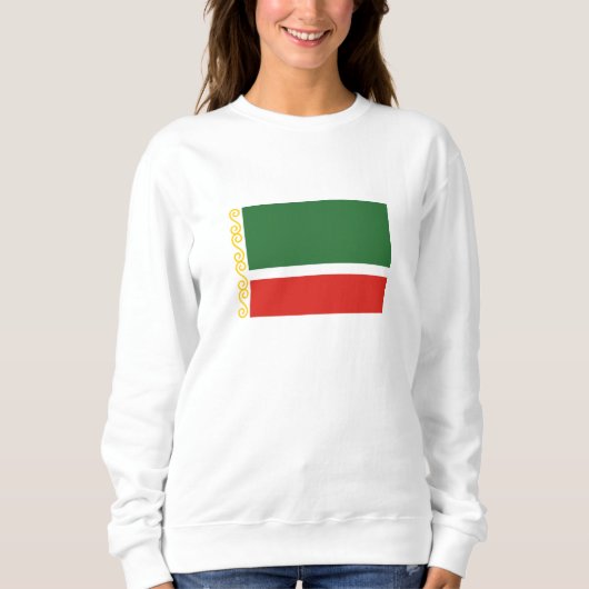Sweatshirt Drapeau de Tchétchénie (Devant)
