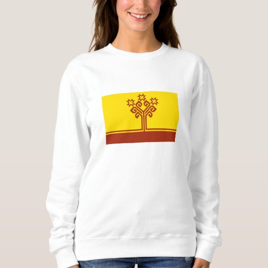 Sweatshirt Drapeau de Tchouvachie (Devant)