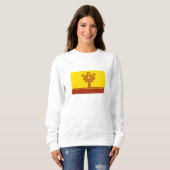 Sweatshirt Drapeau de Tchouvachie (Devant entier)