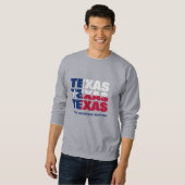 Sweatshirt DRAPEAU DE TEXAS Patriotique Personnalisé (Devant entier)