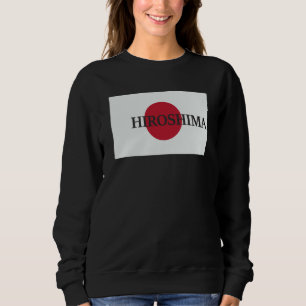 Sweatshirt Drapeau de voyage Asie Hiroshima Japon