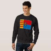 Sweatshirt Drapeau d'Elche Fierté Nationale Souvenir (Devant entier)