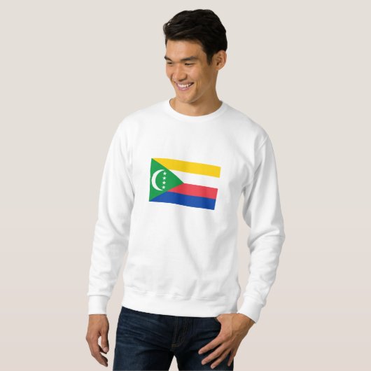 Sweatshirt Drapeau des Comores (Devant entier)