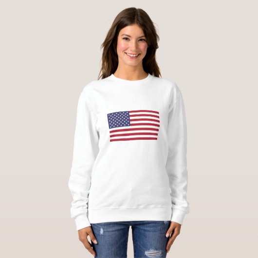 Sweatshirt Drapeau des États-Unis (Devant entier)