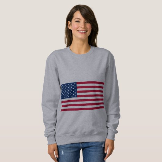 Sweatshirt Drapeau des États-Unis (Devant entier)