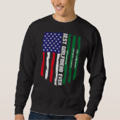 Sweatshirt Drapeau des États-Unis et drapeau de l'Arabie Saou (Devant)