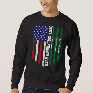 Sweatshirt Drapeau des États-Unis et drapeau de l'Arabie Saou
