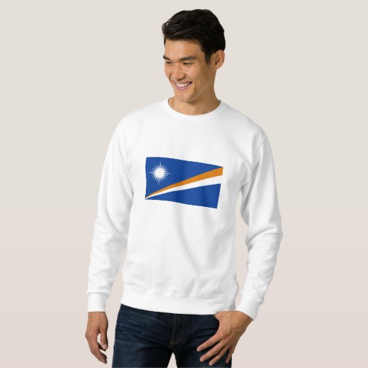 Sweatshirt Drapeau des Îles Marshall (Devant entier)