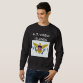 Sweatshirt Drapeau des îles Vierges américaines (Devant entier)