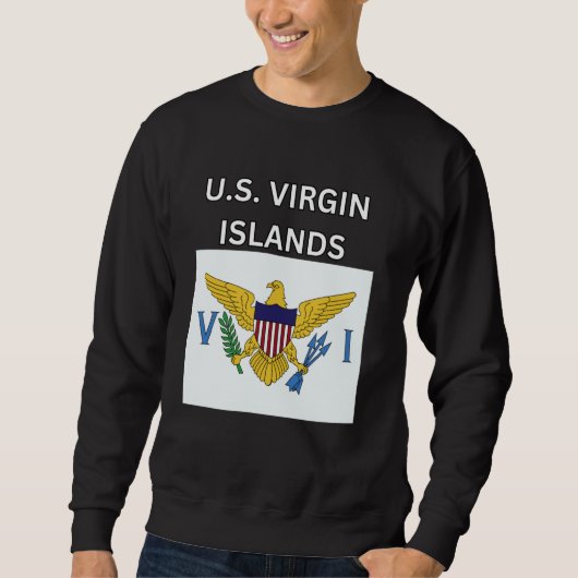 Sweatshirt Drapeau des îles Vierges américaines (Devant)