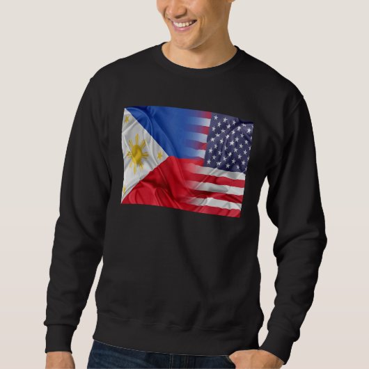 Sweatshirt Drapeau Des Philippines Aux Philippines - Racines (Devant)
