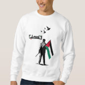 Sweatshirt Drapeau d'exploitation palestinien (Devant)