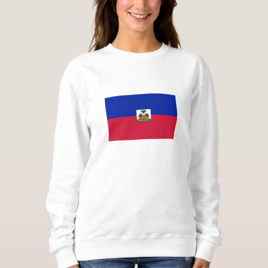 Sweatshirt Drapeau d'Haïti (Devant)