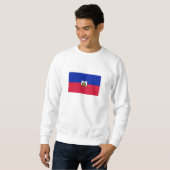 Sweatshirt Drapeau d'Haïti (Devant entier)