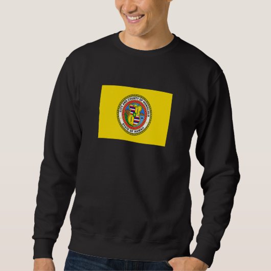 Sweatshirt Drapeau d'Honolulu Hawaï (Devant)