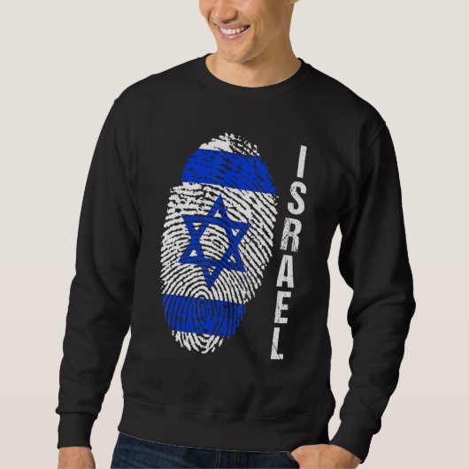 Sweatshirt Drapeau d'Israël (Devant)