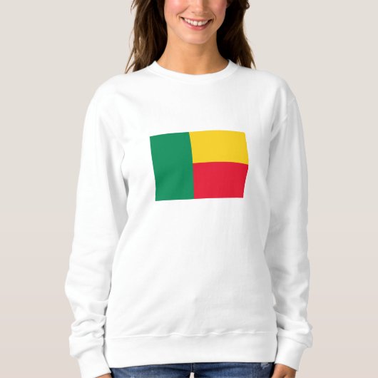Sweatshirt Drapeau du Bénin patriotique (Devant)
