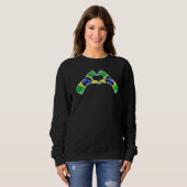 Sweatshirt Drapeau du Brésil Cœur brésilien (Devant entier)