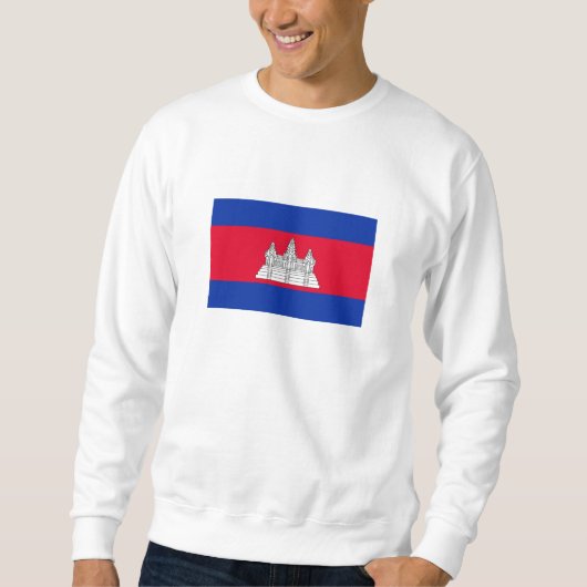 Sweatshirt Drapeau du Cambodge patriotique (Devant)