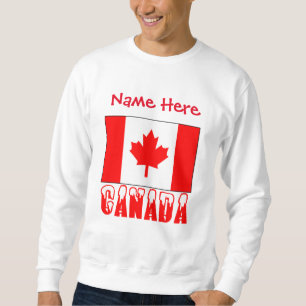 Sweatshirt Drapeau du Canada personnalisé