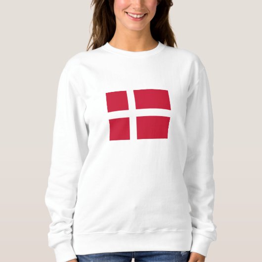 Sweatshirt Drapeau du Danemark (Devant)
