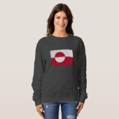 Sweatshirt Drapeau du Groenland (Devant entier)