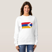 Sweatshirt Drapeau du Haut-Karabagh (Devant entier)