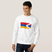 Sweatshirt Drapeau du Haut-Karabagh (Devant entier)