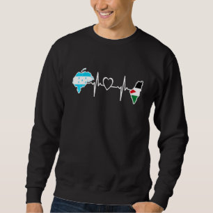 Sweatshirt Drapeau du Honduras palestinien Palestine Honduras
