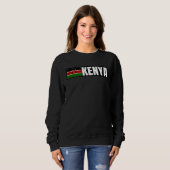 Sweatshirt Drapeau du Kenya (Devant entier)