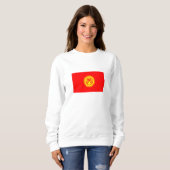 Sweatshirt Drapeau du Kirghizistan (Devant entier)