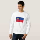 Sweatshirt Drapeau du Liechtenstein (Devant entier)