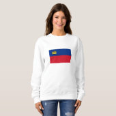 Sweatshirt Drapeau du Liechtenstein (Devant entier)