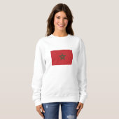 Sweatshirt Drapeau du Maroc (Devant entier)