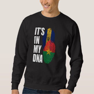 Sweatshirt Drapeau du mélange ADN de la Barbade et du Burkina