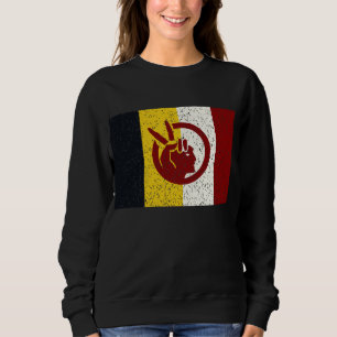 Sweatshirt drapeau du Mouvement indien américain