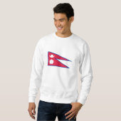 Sweatshirt Drapeau du Népal (Devant entier)