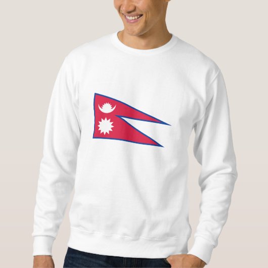 Sweatshirt Drapeau du Népal (Devant)