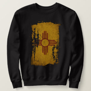 Sweatshirt Drapeau du Nouveau-Mexique en détresse